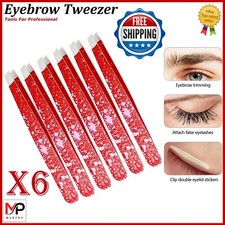 Stainless Steel Professional Eyebrow Tweezer Makeup Slanted Plucker Hair Remover