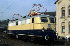 Originaldia: E10 1239 am 12.04.2009 im Bw Siegen #18