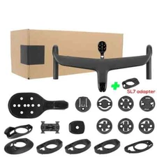 Super Light Road Bike Drop Bar Carbon Fiber Internal Cable Integrated Handlebar 