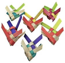 3149 pk6 Foraging Fish Bird Toy Parrot Foot Craft Part talon Cage Chewy Shred