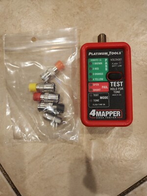 Platinum Tools T104C 4Mapper Coax Tester, FREE SHIP