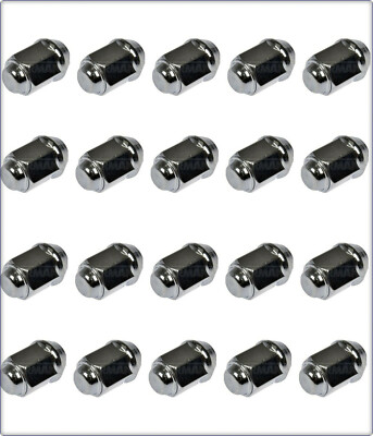 20x CHROME RADMUTTER FÜR FORD MUSTANG EXPLORER F-150 VICTORIA 1972 - 2006