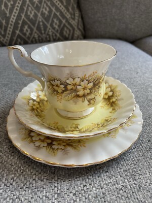 Vintage Royal Albert Melody Duett Serie Tasse & Untertasse Bone China England Floral