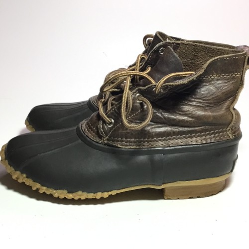 leather and rubber duck boots