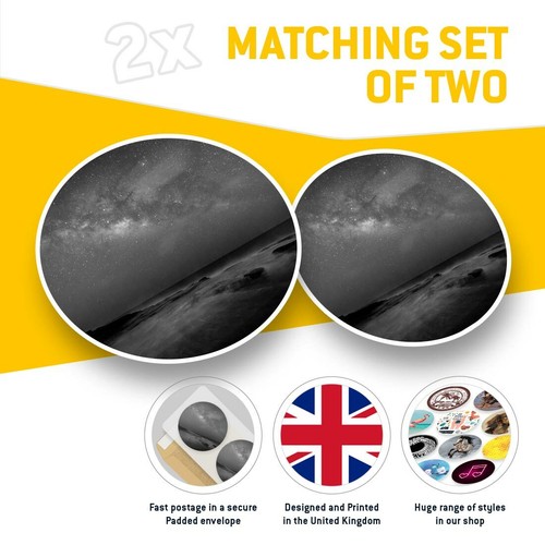 2 x Vinyl Stickers 30cm (bw) - Oahu Hawaii Milky Way Space #43291 - Bild 2 von 8