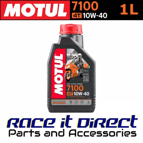 Motul 7100 4T 10W-40 Motorcycle Engine Oil Fully Synthetic 10W40 1 Litre 1L