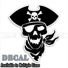 Pirate Skull Decal Sticker