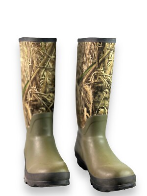 Magellan All Terrain III Camo Leather Hunting Boot Hiking Work Waterproof SZ 12 Magellan Camo Hunting Boots Men main image 2