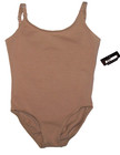 Danskin Leotard Camisole Bodysuit Under Layer Nude Toast New Girl 4 5 FREE SHIP — photo 1