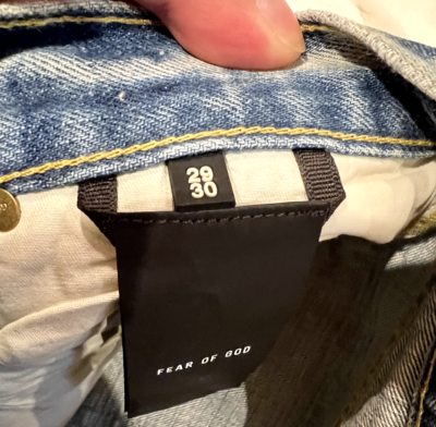 Fear of God Six collection Denim Jeans Men's sz 29 | eBay