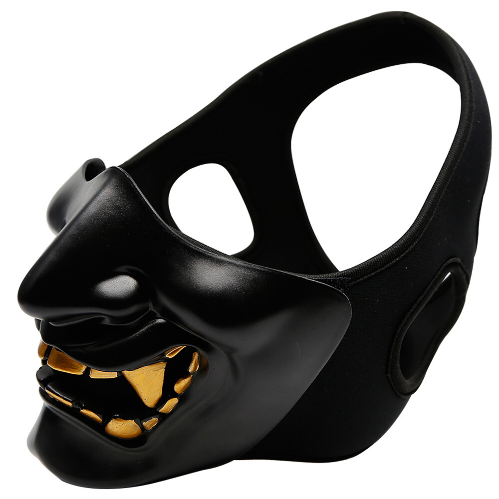 Tactical Airsoft Half Face Mask Evil Demon Monster Protective Mask for Halloween