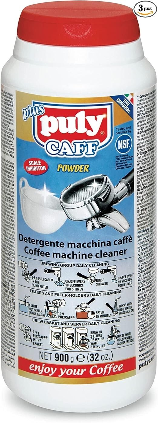 Puly Caff Detergente per macchine da caffè 3 x 900g foto 3