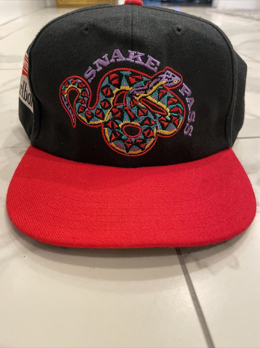 Vintage 90s Marlboro SNAKE PASS Hat Cap Black Red Cigarette | eBay