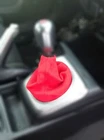 Shift Boot For Honda Civic Si 2006-2011 Red Alcantara