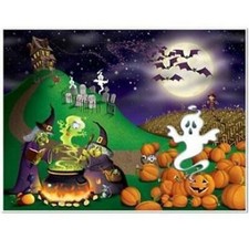 Halloween Giant 60" x 72" Insta-Mural 60" x 72" Plastic Halloween Wall Decor