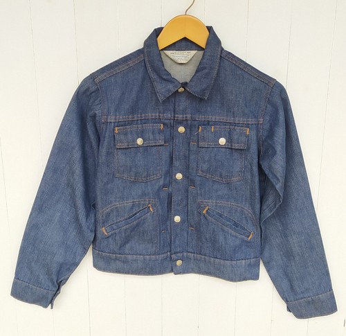 Vintage 70s JC Penney Towncraft Boys Selvedge Denim Jacket