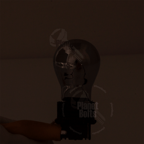 Chrome 2x Light Bulb Turn Signal Blinker Single Filament Glass 3156 Wedge 27W - Bild 4 von 4