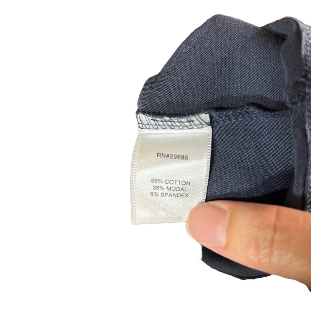 Pendleton Ruched Front Blue Black Flower Print Dr… - image 8