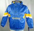 Los Angeles Chargers NFL Starter Men's Force Play Half-Zip Hooded Jacket