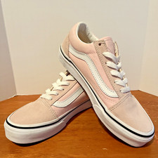 Vans Off The Wall Old Skool Kids 2 Sneaker Suede Powder Pink Low Top Shoe 751505
