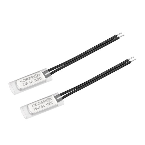 2 Interrupteurs Thermostat KSD 100°C N.C - Contrôle De Température Pour Appareils électroménagers (fer à Repasser, Cafetière, Chauffe-eau)