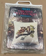 Avon Crewel Embroidery Owl Mates Pillow Kit 1973 Sealed New In Package Vintage
