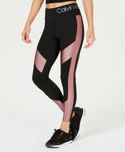Calvin Klein Performance High-Waist Color blocked Leggings Medium Black 192351839108 | eBay