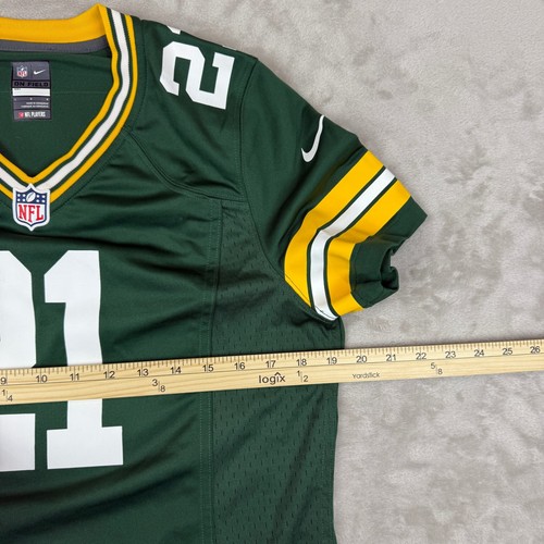 Nike On Field Green Bay Packers Jersey Womens Large Charles Woodson #21 NFL - Picture 7 of 9