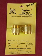NIP GRYPHON DIAMOND GRINDING BITS 1" STANDARD REPLACEMENT FOR GLASS GRINDERS