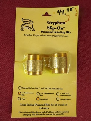 NIP GRYPHON DIAMOND GRINDING BITS 1'' STANDARD REPLACEMENT FOR GLASS GRINDERS