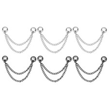 Metal Magnetic Clothing Clips, Magnetic Button Clips,Silver,Black