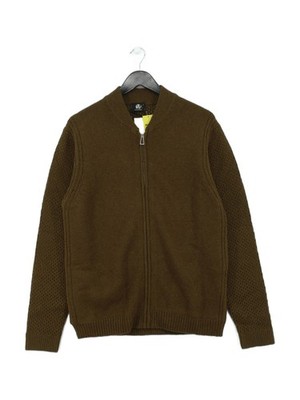 Paul Smith Herren Strickjacke L Grün 100% Wolle Rundhals Cardigan Neu Mit Etikett