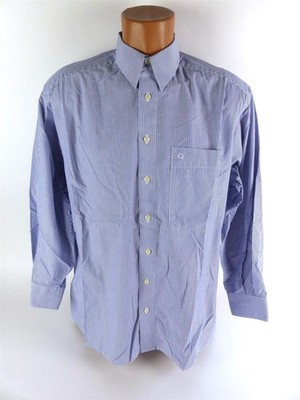 Olymp Herren Hemd Gr. 41 | L Blau gestreift langarm Freizeithemd Regular (13084)