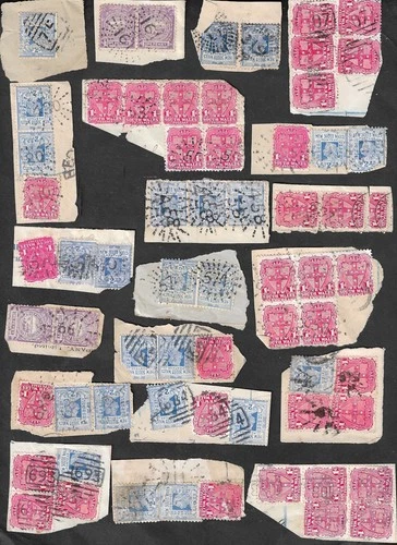 VIC Numeral Cancels on Pieces x 20