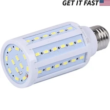 12-Pack 75W Eq. LED Bulb 60-Chip Corn Light E26 1100lm 10W Cool Daylight 6000K