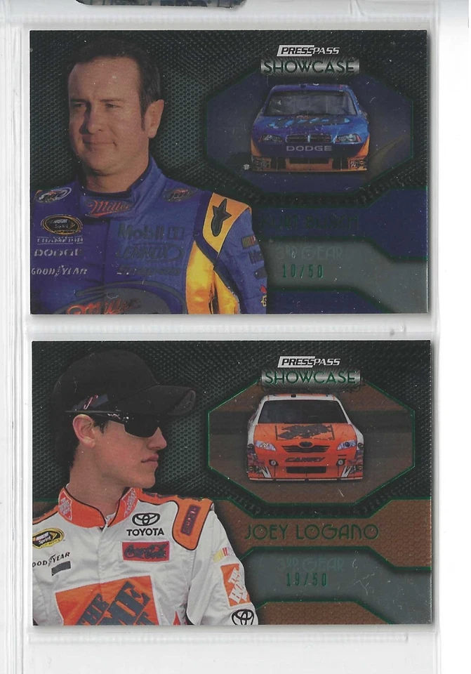 *2010 Showcase GREEN PARALLEL #1 Mark Martin #31/50! ONE CARD ONLY!* - Image 4 of 4