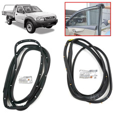 2x Front Door Weatherstrip Rubber Seal For 1998-2004 Nissan Navara Frontier D22