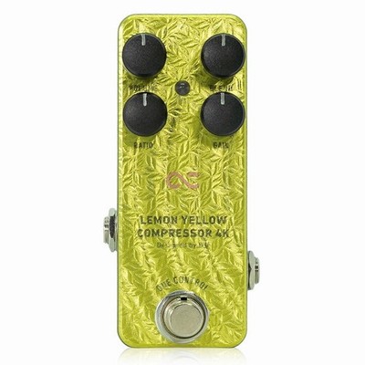 One Control Lemon Yellow Compressor 4K OC-LYC4Kn BJF Series Guitar Effects Pedal