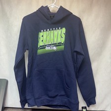 Seattle Seahawks NFL Team Apparel Hoodie Sweatshirt Navy Blue Youth XL 18/20