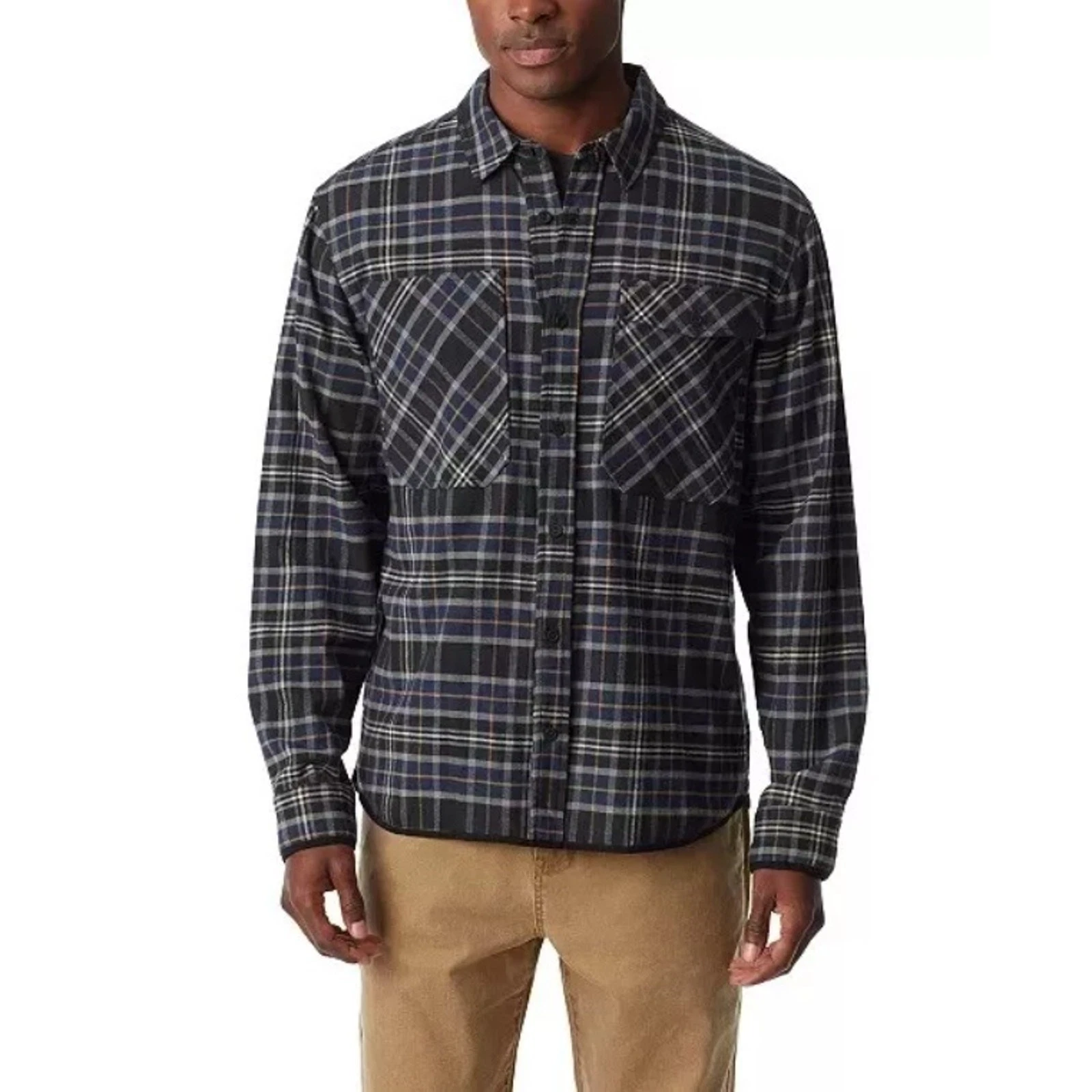 Bass Outdoor Men's Black Plaid Flannel Button-Front Long Sleeve Shirt Size S
Opens in a new window o