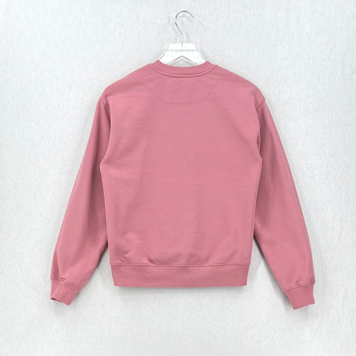 COACH Bow Crewneck Sweatshirt Womens XS Pink Long Sleeve Pullover
