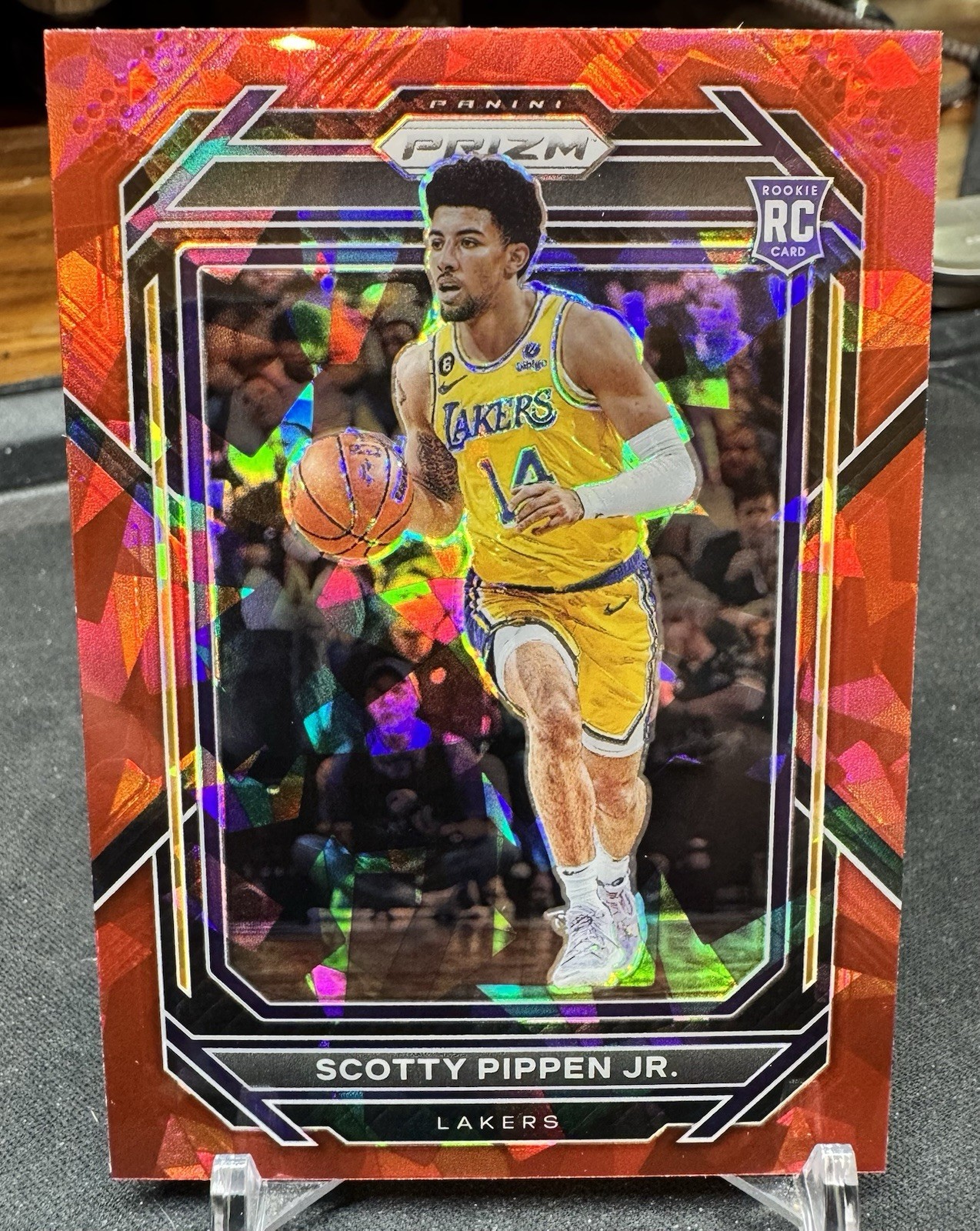 Scotty Pippen Jr RC 2022-23 Panini Prizm Red Ice Rookie #232 Los Angeles Lakers