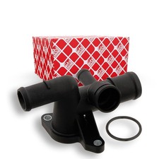 febi bilstein 29886 Coolant Flange for cylinder head, with seal, pack of one 