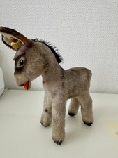 Steiff Pl&uuml;sch Esel &bdquo;Grissy&ldquo;  3610/17, Vintage 70er Jahre , mit Knopf im Ohr