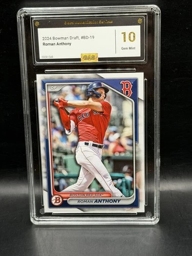 Topps 2024 Bowman Draft Roman Anthony Boston Red Sox Card #BD-19 Graded 10