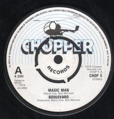 Boulevard (70'S Artist) Magic Man 7'' Vinyl UK Chopper 1979 7'' Mit Vier Prong