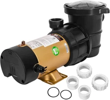 Xtremepowerus 2-Speed Variable Pool Pump 1.5 HP Swimming Pool Pump High-Flow Abo