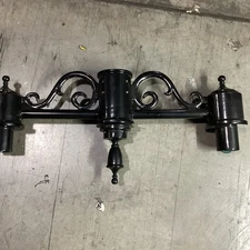 CM-10191 Black Decorative Outdoor Double Lamp Post / Light Fixture