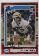 2024 Donruss Rated Rookie Optic Preview Red Pandora Prizm Taliese Fuaga 1m9j