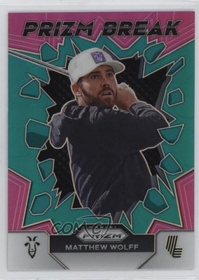 2024 Panini Prizm LIV Golf Prizm Break Teal Prizm 179/199 Matthew Wolff #3 pe8
